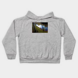 moonlight over the creek Kids Hoodie